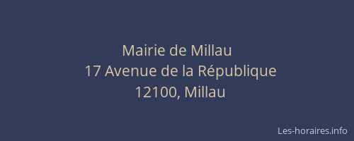 Mairie de Millau