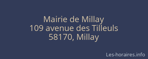 Mairie de Millay
