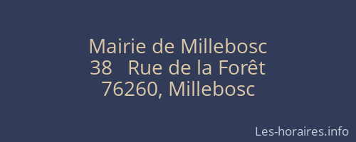 Mairie de Millebosc