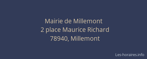 Mairie de Millemont