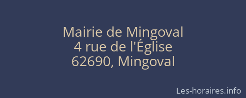 Mairie de Mingoval