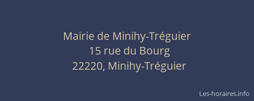 Mairie de Minihy-Tréguier