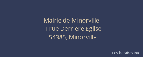 Mairie de Minorville