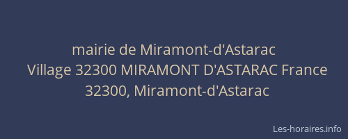 mairie de Miramont-d'Astarac