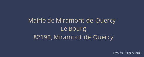 Mairie de Miramont-de-Quercy