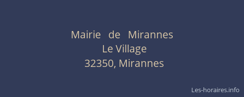Mairie   de   Mirannes