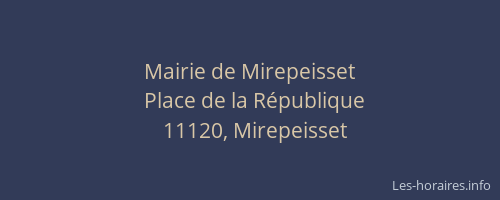 Mairie de Mirepeisset