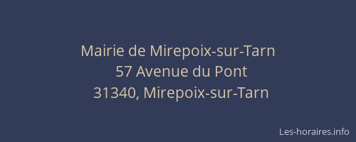 Mairie de Mirepoix-sur-Tarn