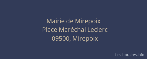 Mairie de Mirepoix