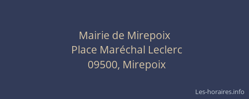 Mairie de Mirepoix