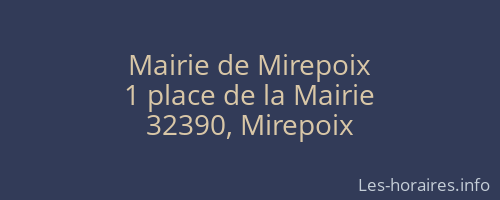 Mairie de Mirepoix
