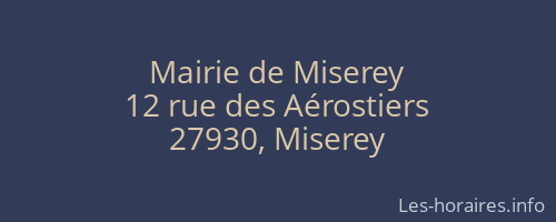 Mairie de Miserey