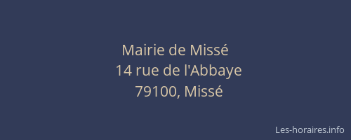 Mairie de Miss&eacute;