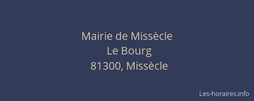 Mairie de Miss&egrave;cle