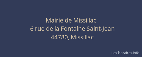 Mairie de Missillac