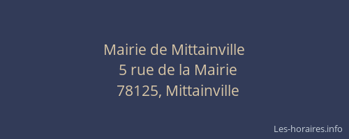 Mairie de Mittainville