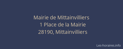 Mairie de Mittainvilliers