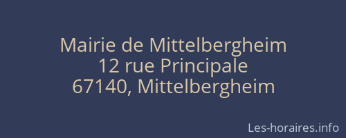 Mairie de Mittelbergheim