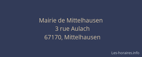 Mairie de Mittelhausen