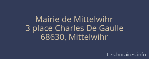 Mairie de Mittelwihr