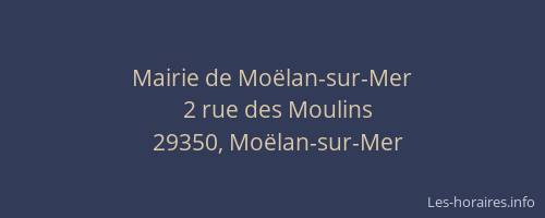 Mairie de Mo&euml;lan-sur-Mer