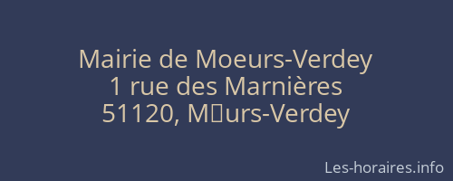 Mairie de Moeurs-Verdey