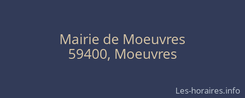 Mairie de Moeuvres