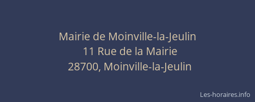 Mairie de Moinville-la-Jeulin