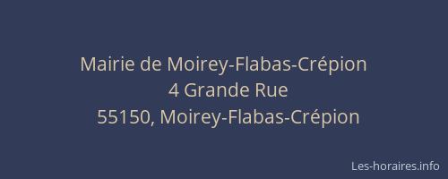 Mairie de Moirey-Flabas-Crépion