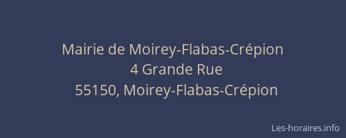 Mairie de Moirey-Flabas-Cr&eacute;pion