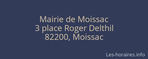 Mairie de Moissac