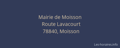 Mairie de Moisson