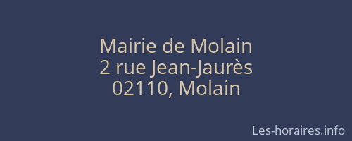 Mairie de Molain