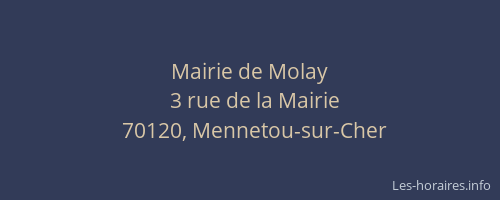 Mairie de Molay