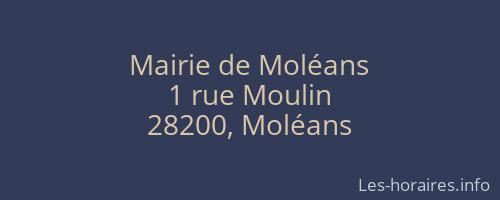 Mairie de Moléans
