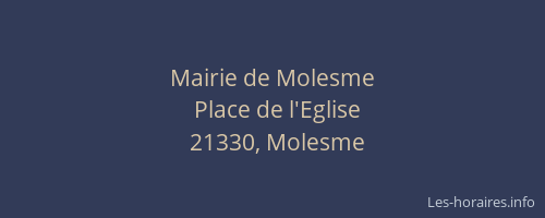 Mairie de Molesme