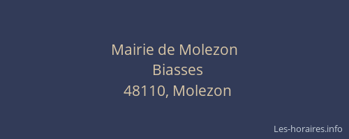 Mairie de Molezon
