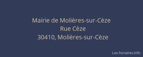 Mairie de Moli&egrave;res-sur-C&egrave;ze