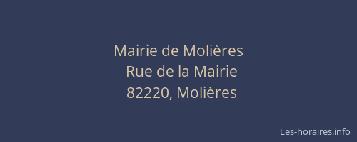 Mairie de Moli&egrave;res