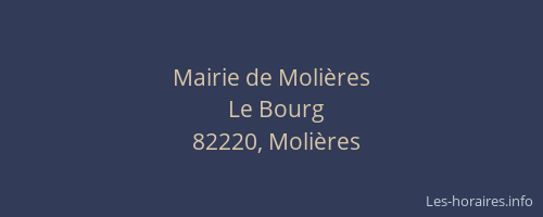 Mairie de Moli&egrave;res