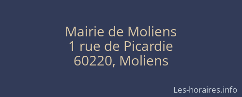 Mairie de Moliens