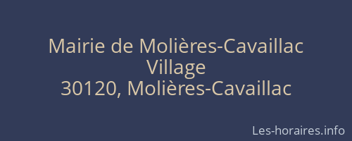 Mairie de Molières-Cavaillac