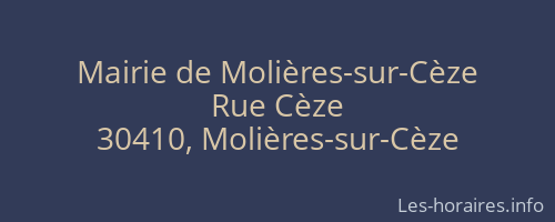 Mairie de Molières-sur-Cèze