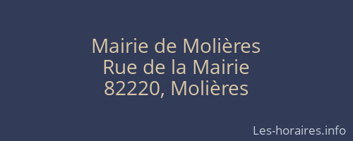 Mairie de Molières