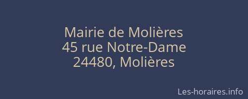 Mairie de Molières