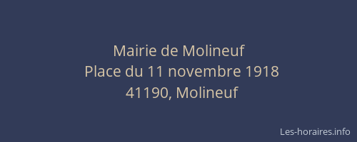 Mairie de Molineuf