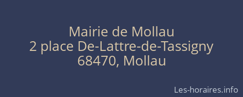 Mairie de Mollau