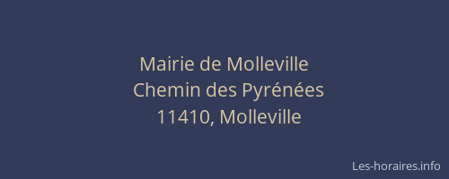 Mairie de Molleville