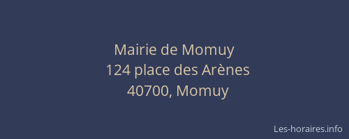 Mairie de Momuy