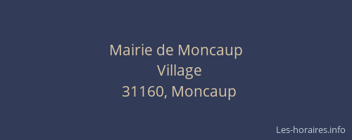 Mairie de Moncaup